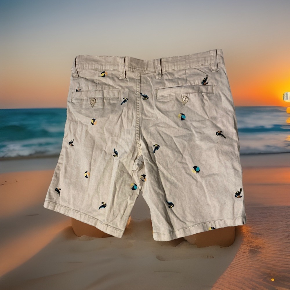 MENS RAW YARN INDUSTRIES TOUCAN WHITE SHORTS  SIZE 30